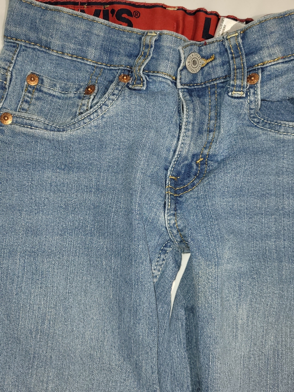 Levi's 511 Light Blue Boys Jeans - Classic Mid Rise Size 8
